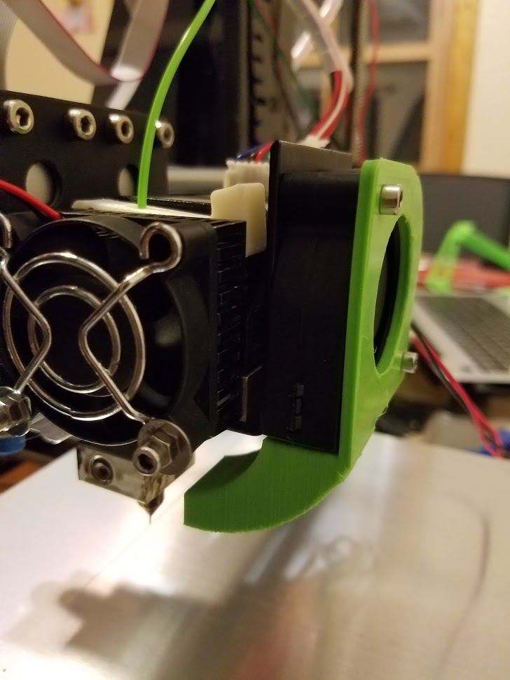 Hictop Prusa I3 extruder airguide