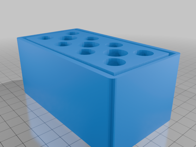 Cricut Maker accessories storing box with lid.