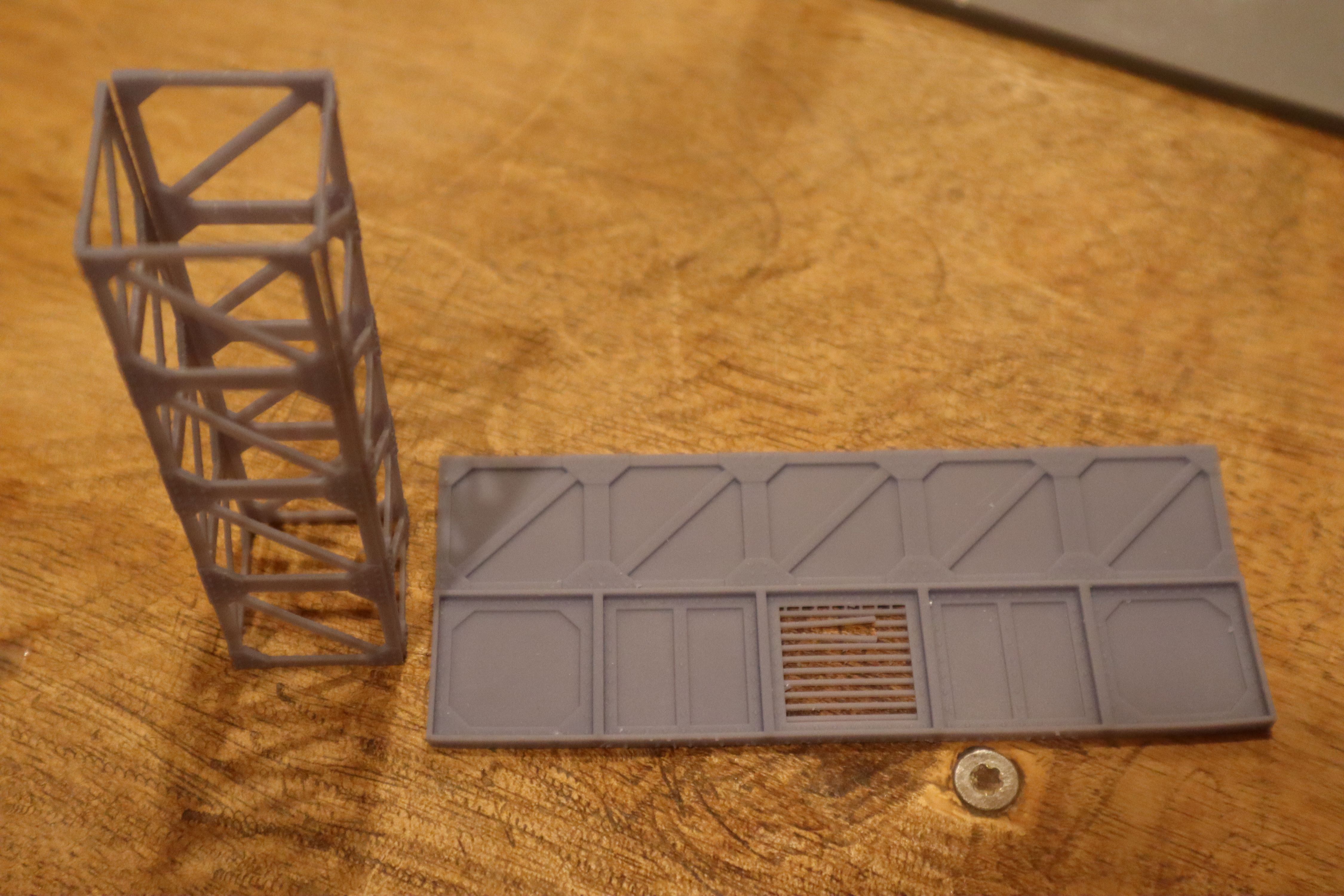 Modular Grim Dark or Sci-Fi  terrain tiles for walls, buildings and floors