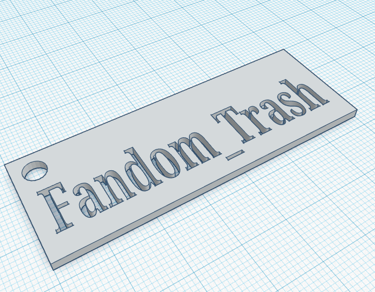 Fandom Trash Keychain