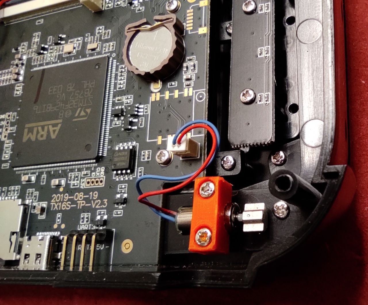 Radiomaster TX16S Haptic Vibe Motor Clip