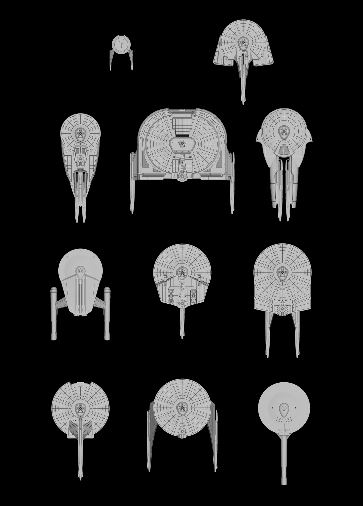 More FASA Federation ships: Star Trek starship parts kit expansion #13