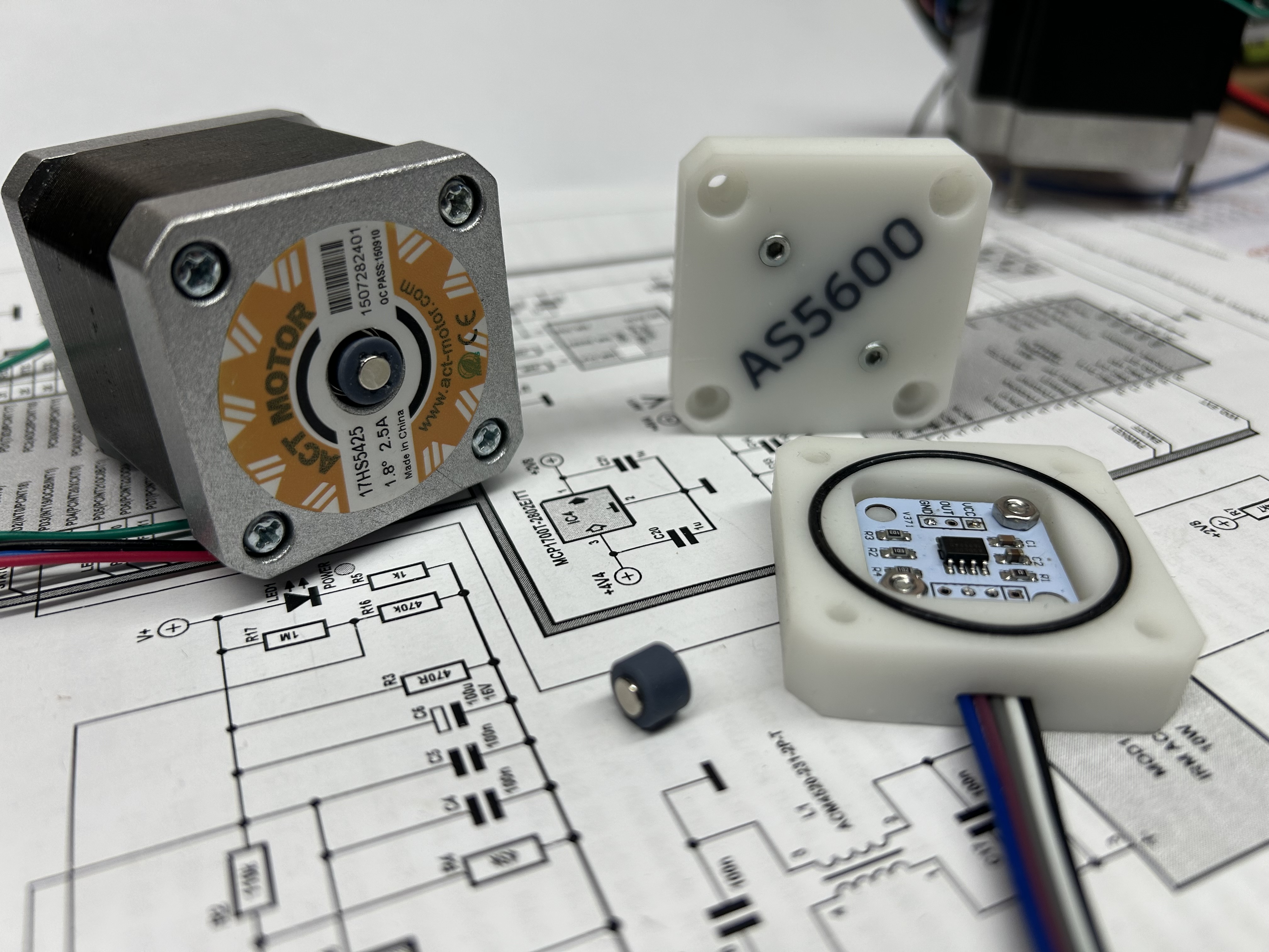 AS5600 Magnetic Position Encoder Housing For NEMA 17 Stepper