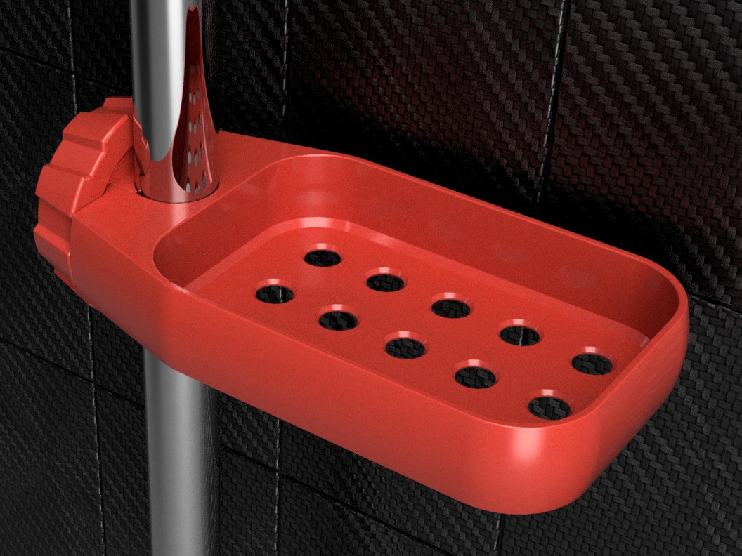 Stable soap dish for your shower, even slimmer version