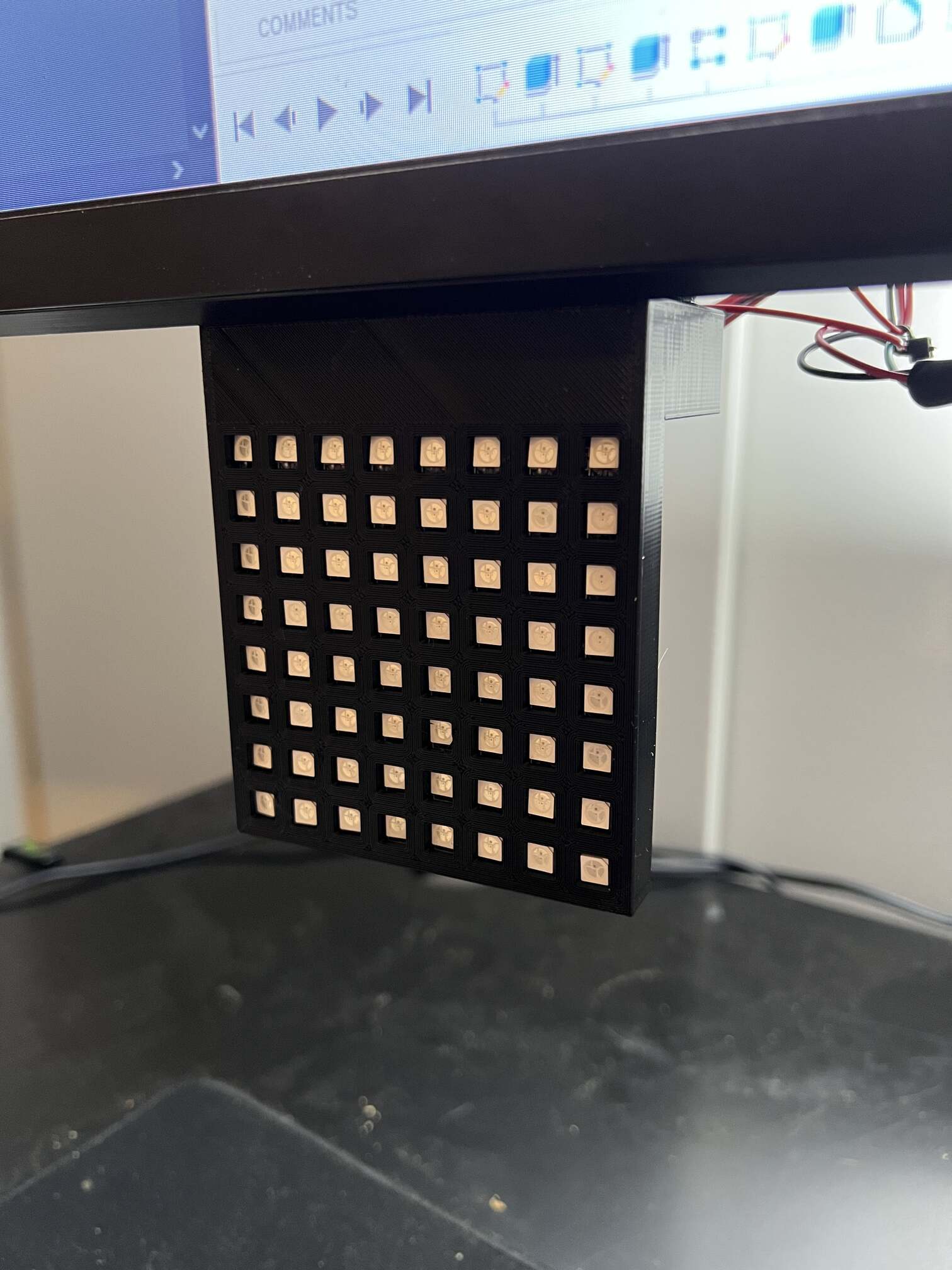 8x8 LED Case for Flags/Gears - WS2812B
