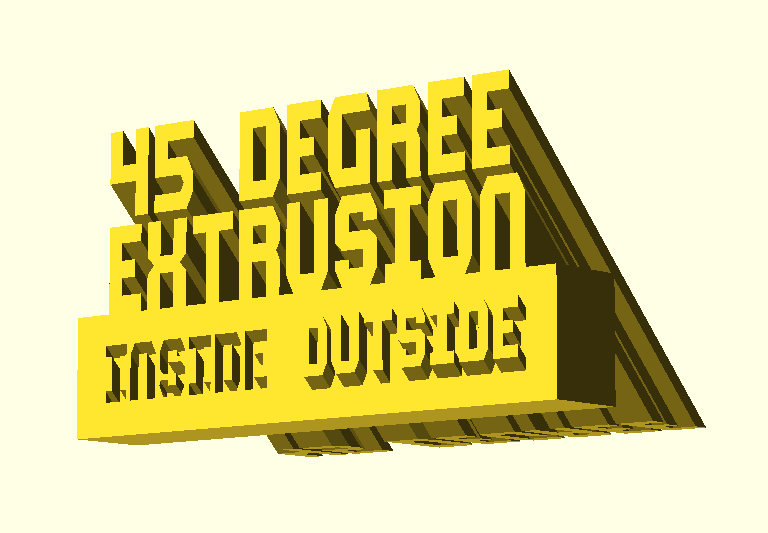 Vertical Text - Spiff at a 45 degree angle