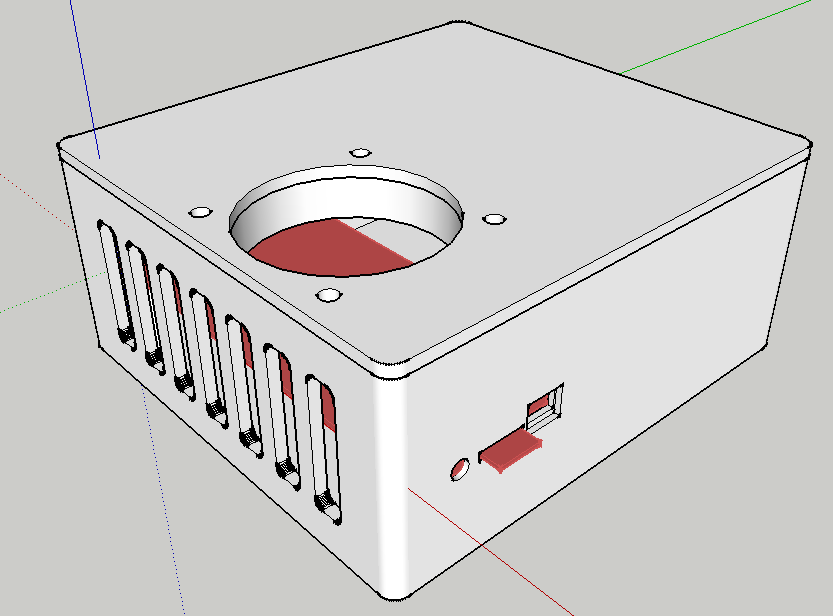 Azteeg X5 Smoothieboard Enclosure for Makergear M2 3D printer