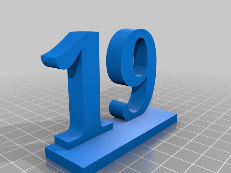 Table numbers, Tisch Nummern