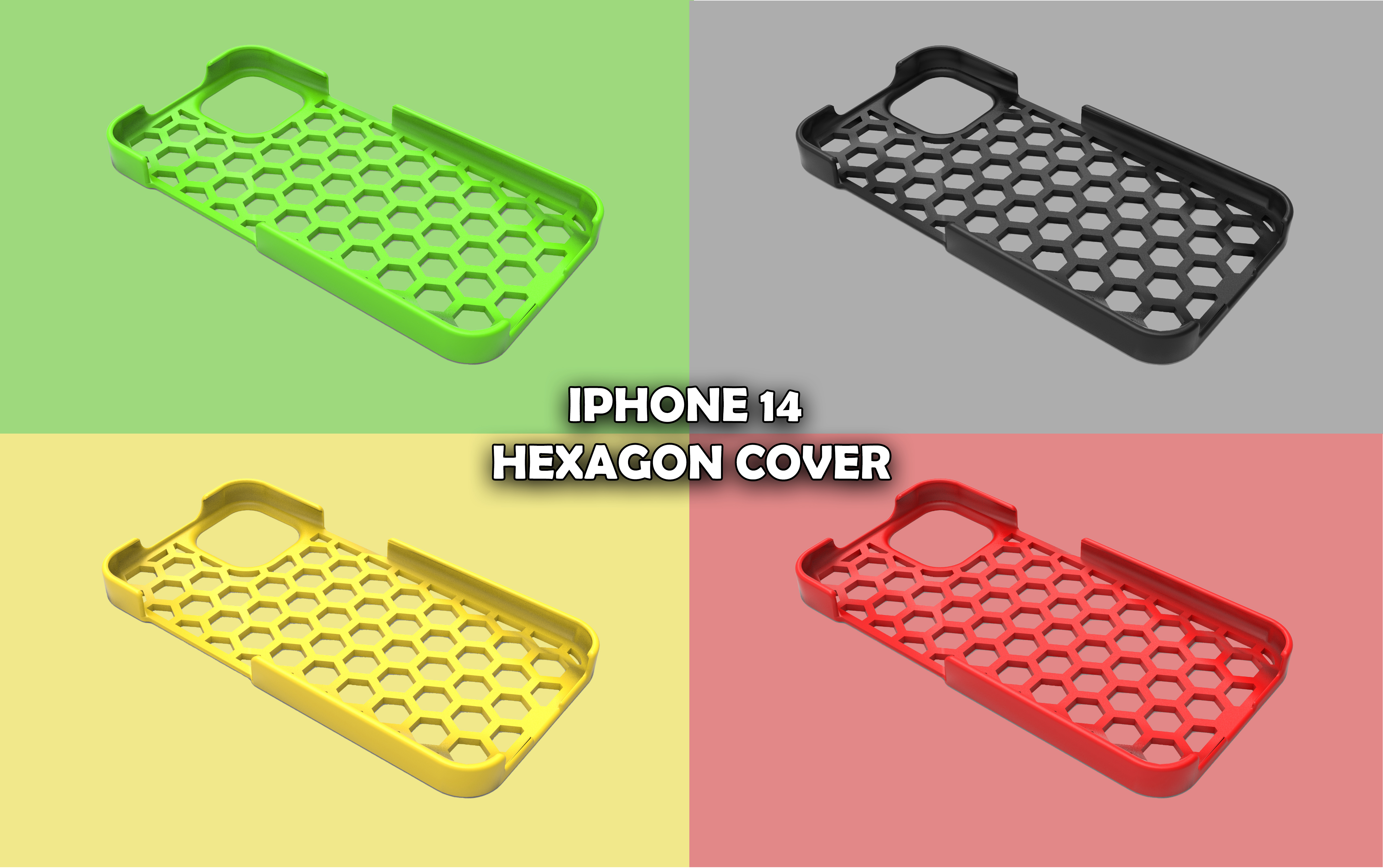 Iphone 14 Cover Hexagon