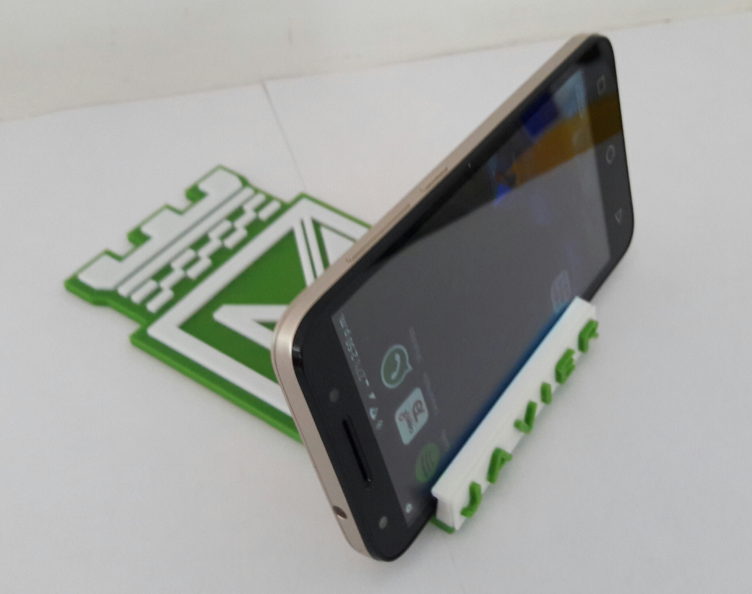 Soporte Celular con escudo de Atletico Nacional