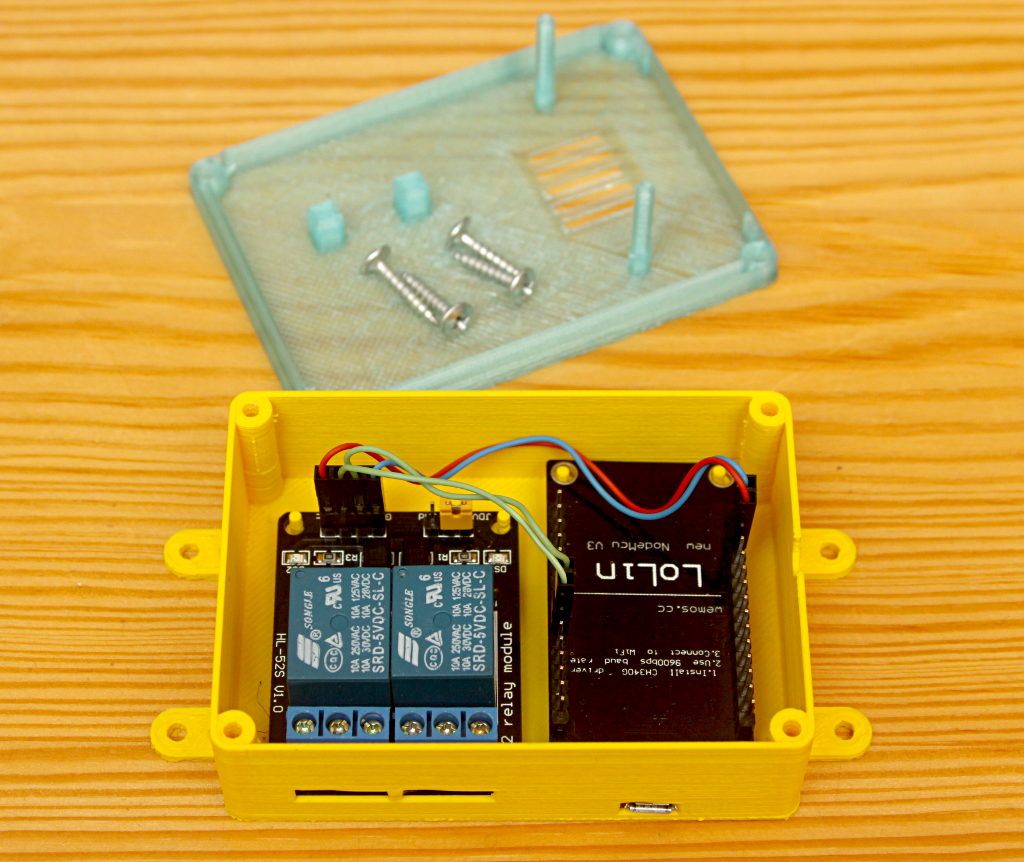 Case for NodeMCU + 2 Relay Module