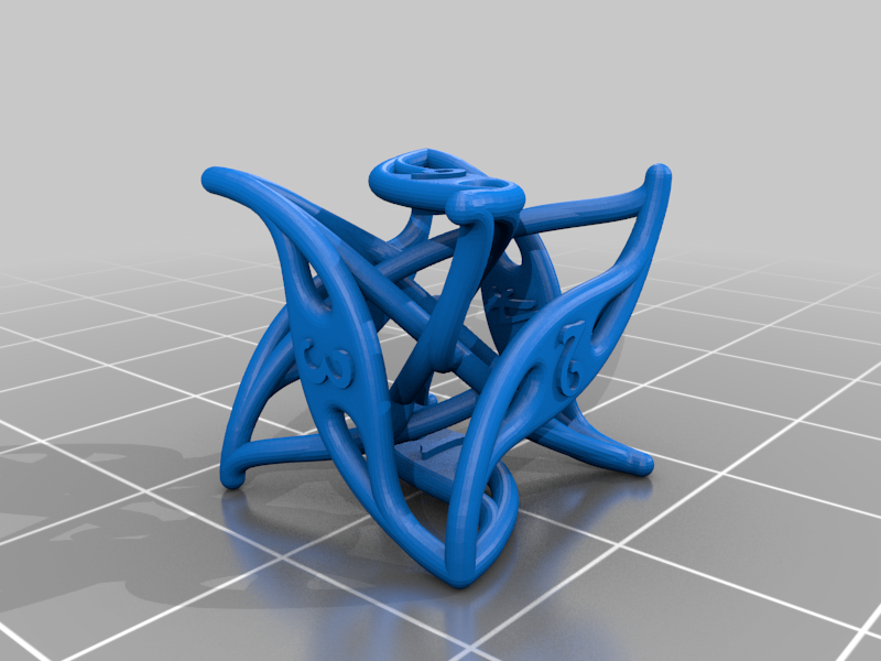 Curlicue 6-Sided Dice