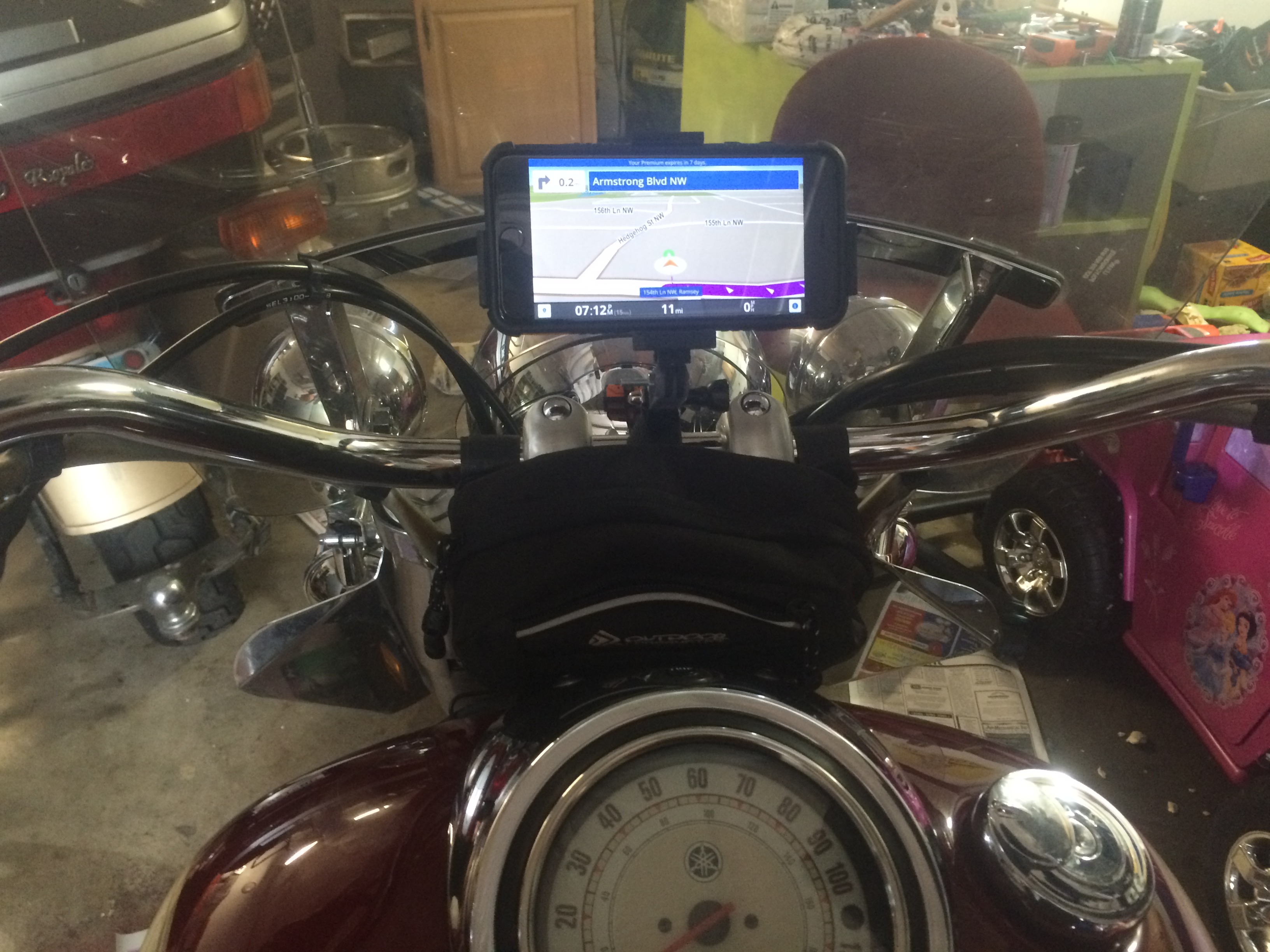 iPhone 6 Plus Motorcycle Handlebar Mount