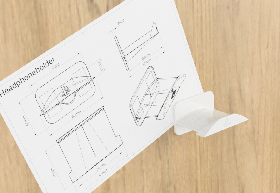 Headphoneholder Wall Mount
