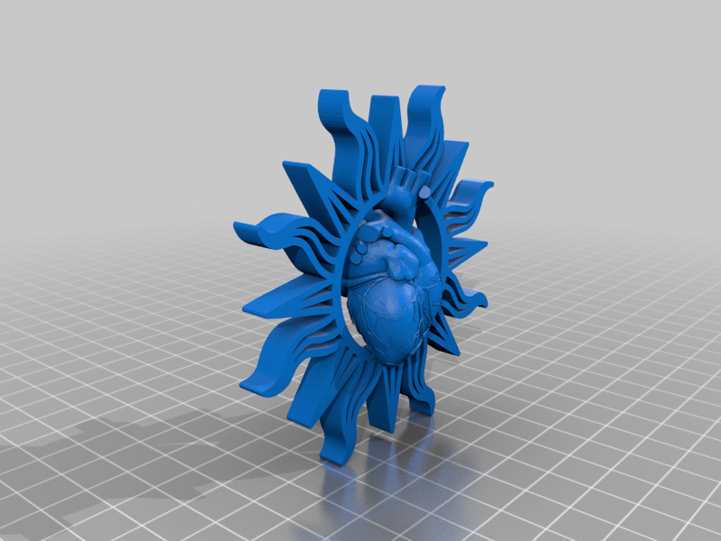 Sun + anatomical heart