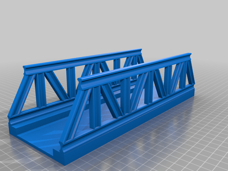 Model Railroad Warren Truss Bridge (O-Scale)