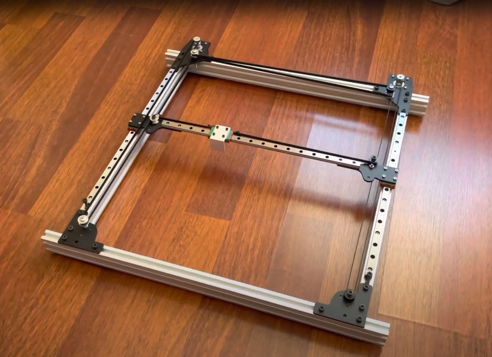 CoreXY H-bot metal cut 3D printer Top parts By Ramil Valiev