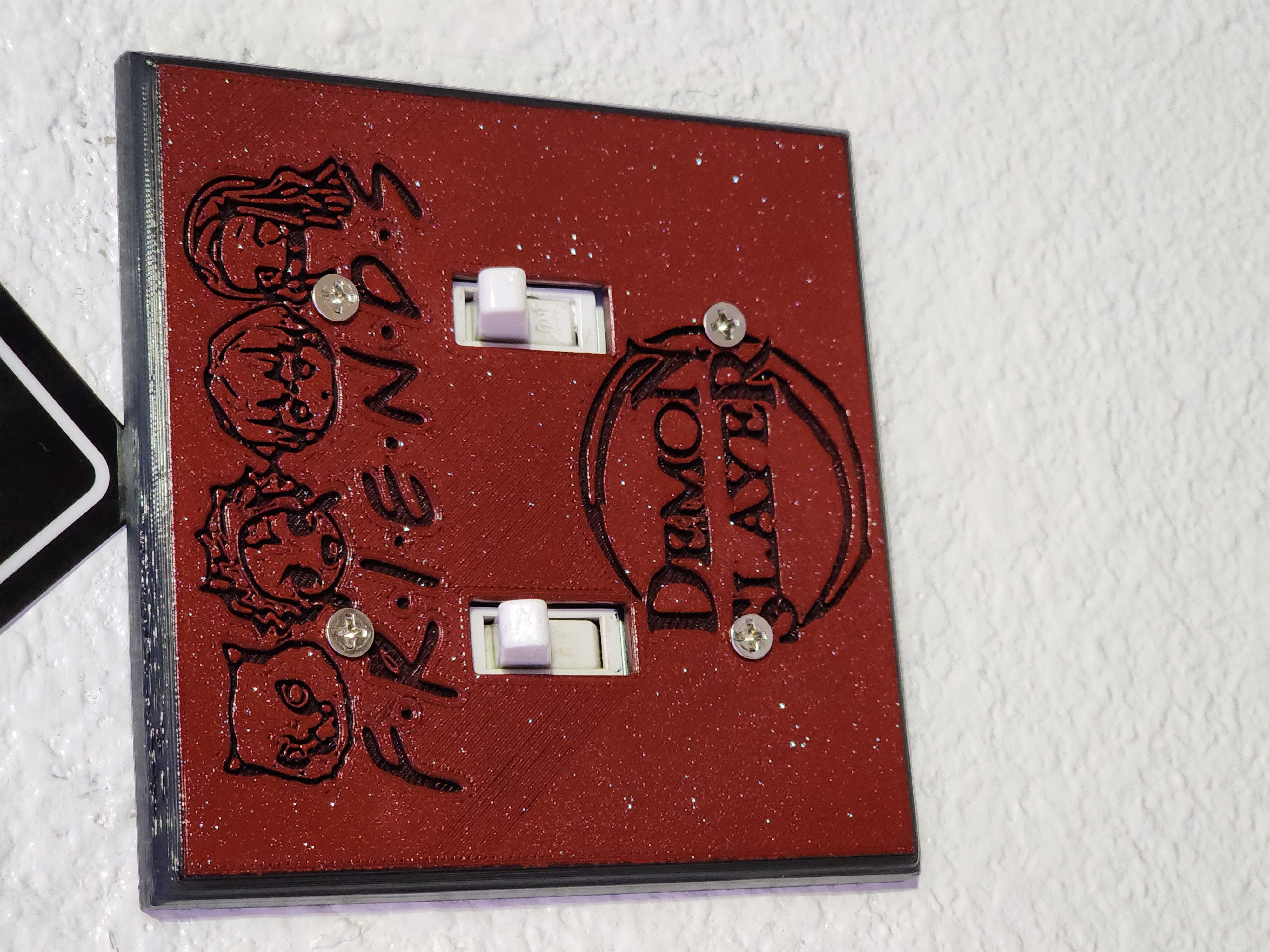 Demon Slayer Friends Light Switch Cover - Double Switch