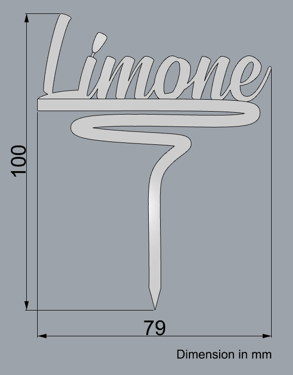 Italian plant tag - Limone