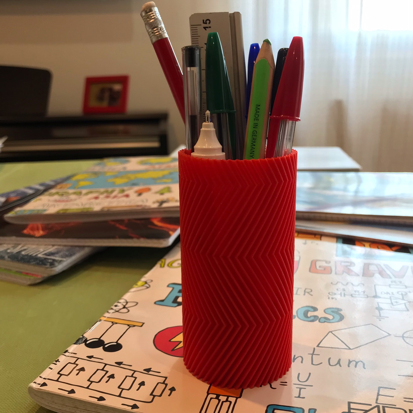 Helical Gear Pen Holder