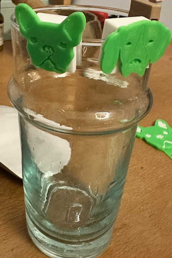 Dog Print Glass marker