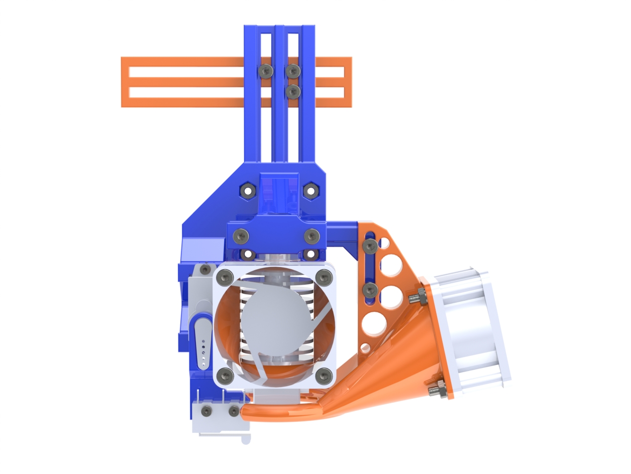 "Prusa i3 Rework" Head Upgrade (E3dv5 Bowden + AutoBedLeveling + 2 Fans)