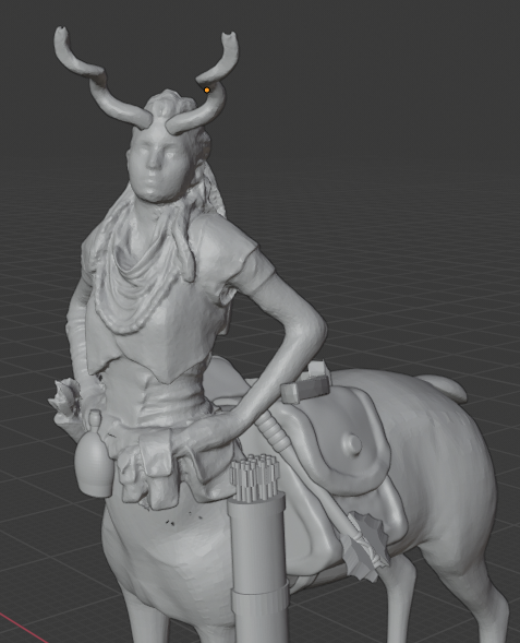 Antelope Tauric females with bows, macas, and stone axes