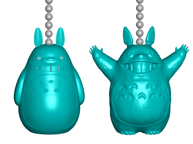 Totoro Pull Ball Chain, Keychain Knob | Handle | Fob | Finials