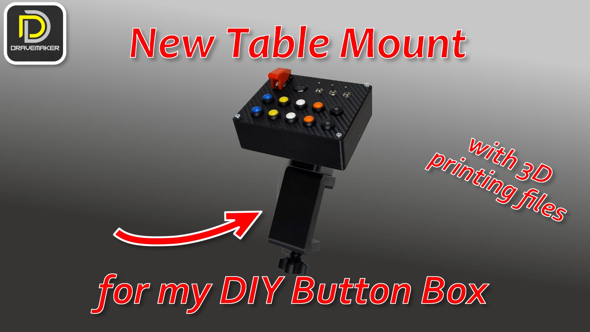 Tischhalter table mount for my DIY Buttonbox