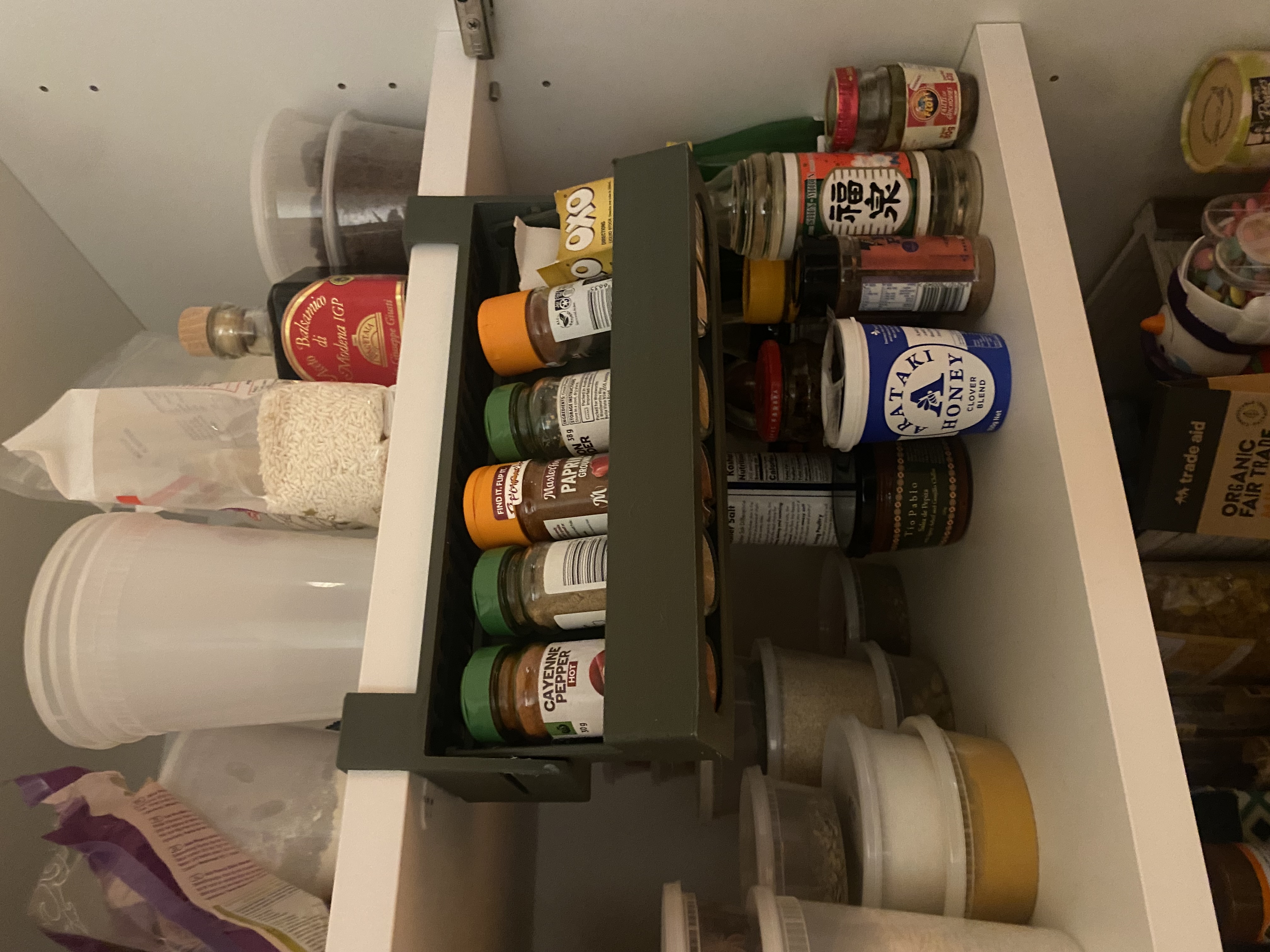 Undershelf Sliding Spice Rack