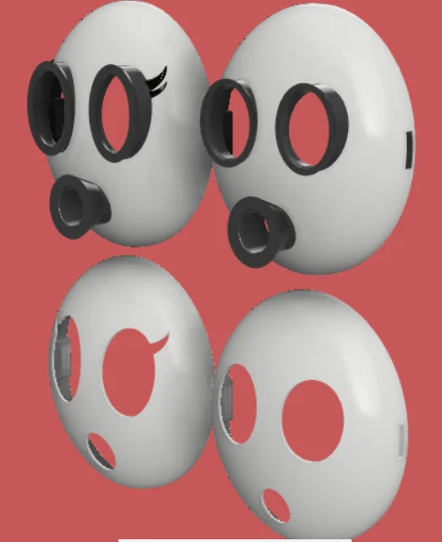 ShyGuy, ShyGal, Sniffit, Sniffette Masks