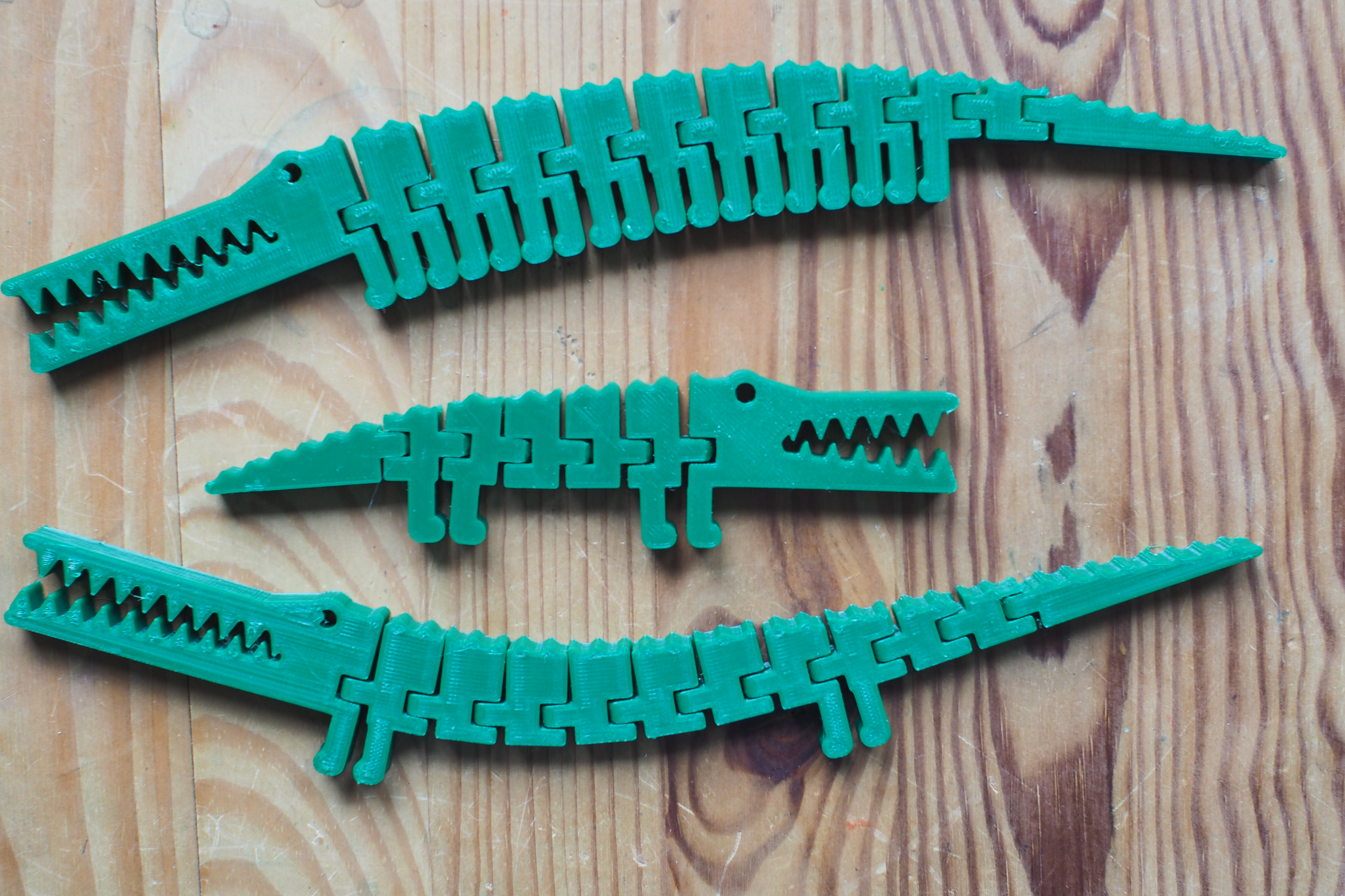 flexi kroko by openSCAD