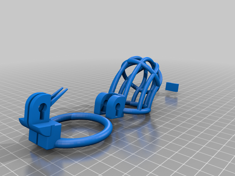 Parametric Chastity Cage - TPU Flex Ring