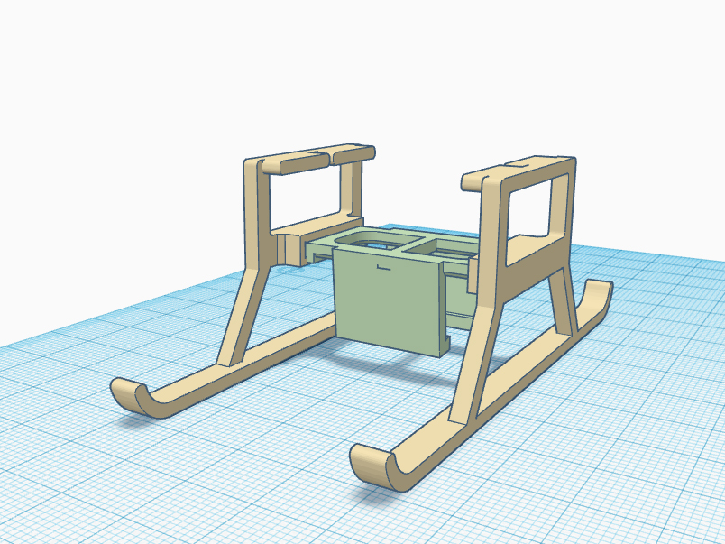 DI Mini 2 Collapsible Landing Gear with Strobe Light Holder
