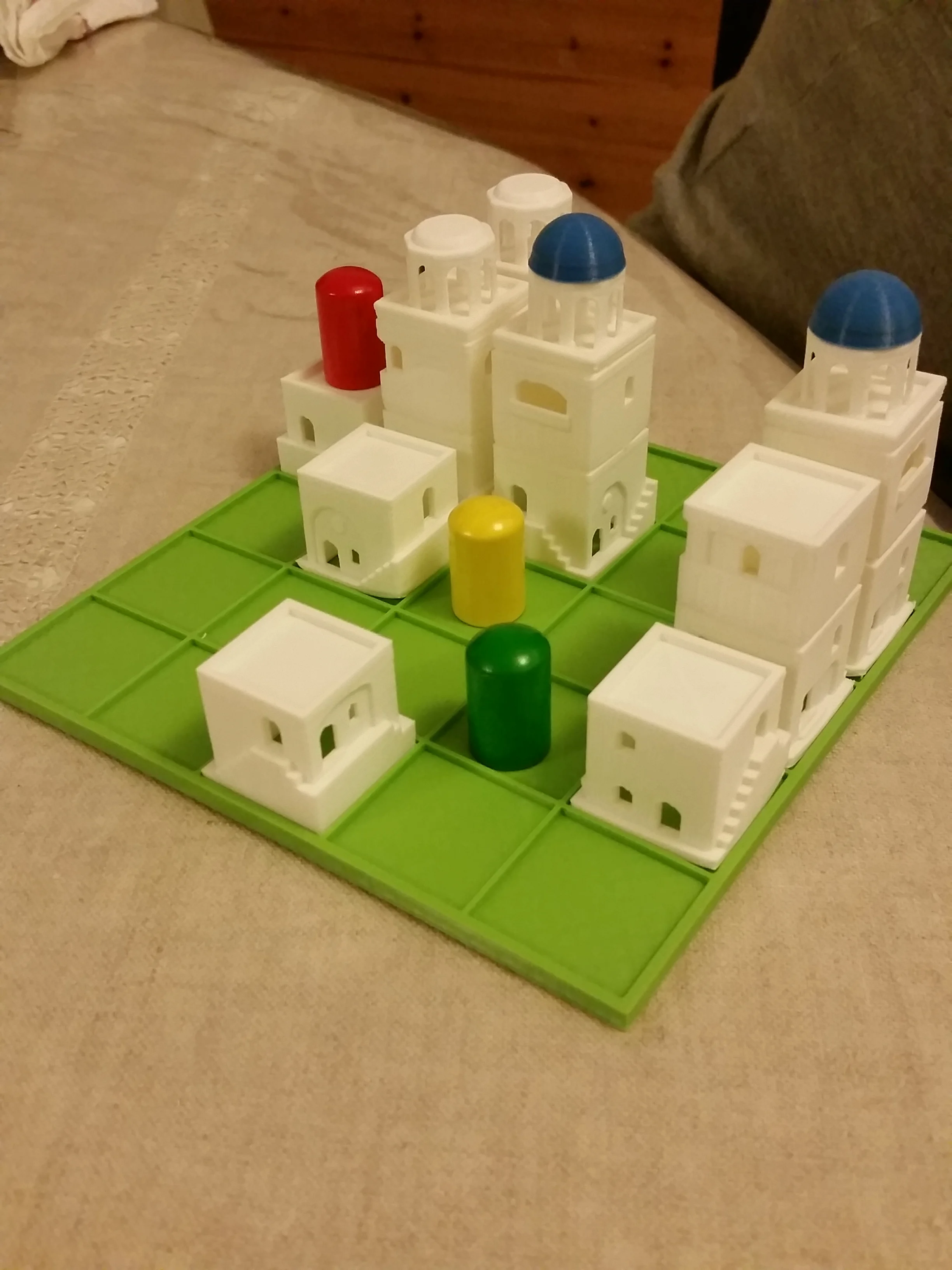 Santorini Print and Play pieces and board (Small remix)