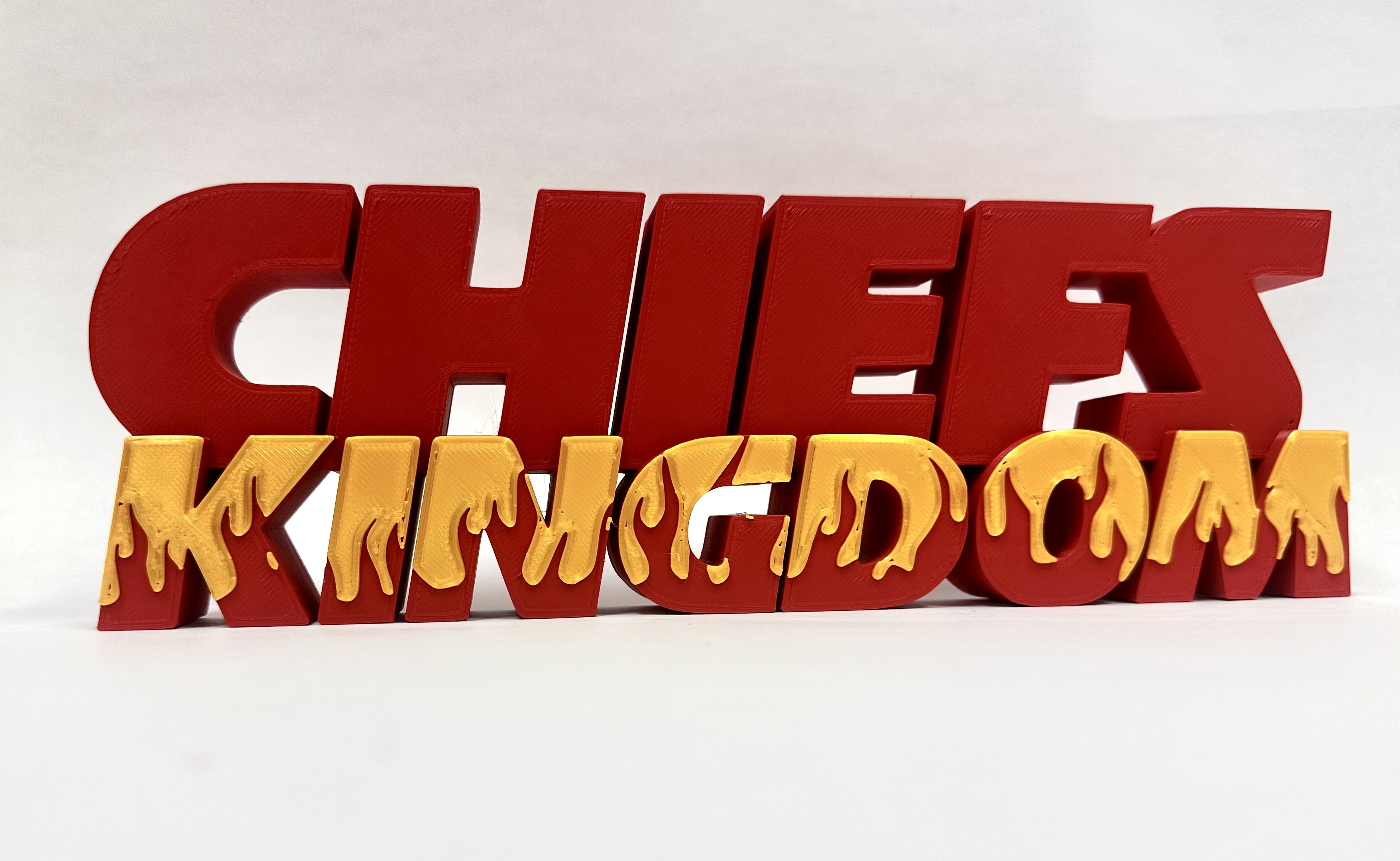 Kansas City KC Chiefs Kingdom Logo Sign