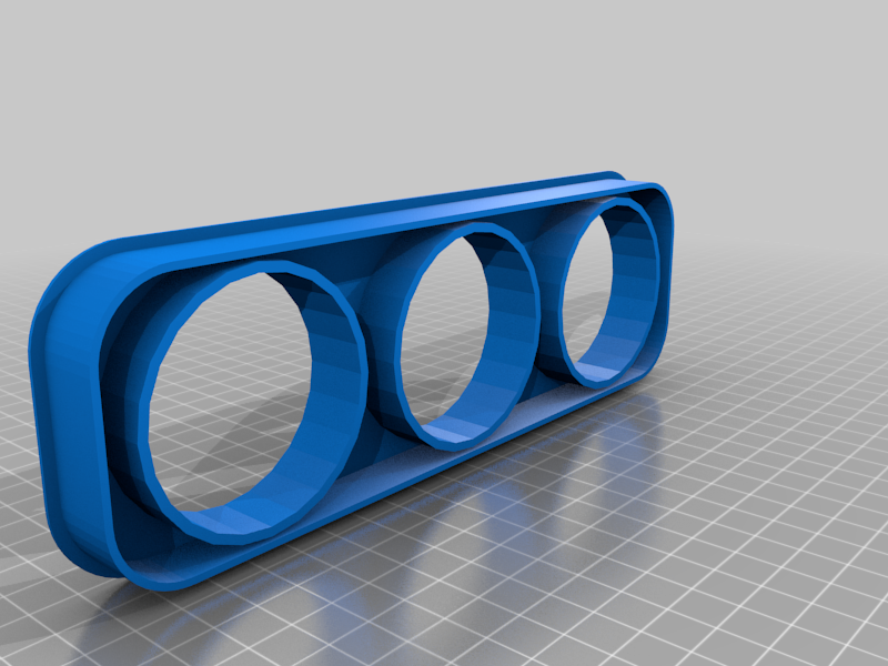 3x 52mm The Triple Center Vent Guage Pod s13 240sx