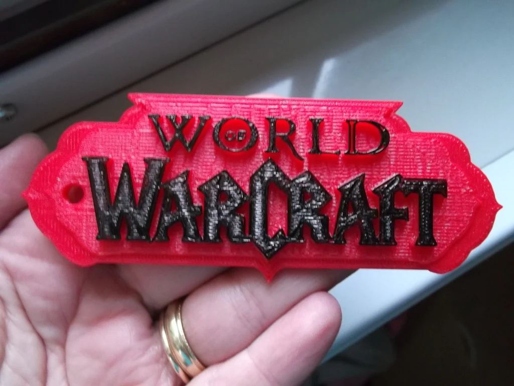 WoW Logo Keychain