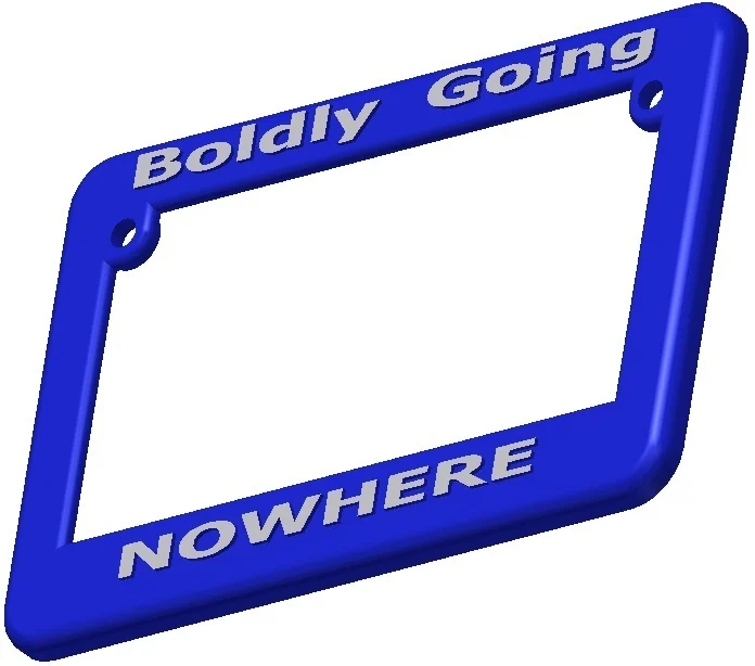 Motorcycle License Plate Frame