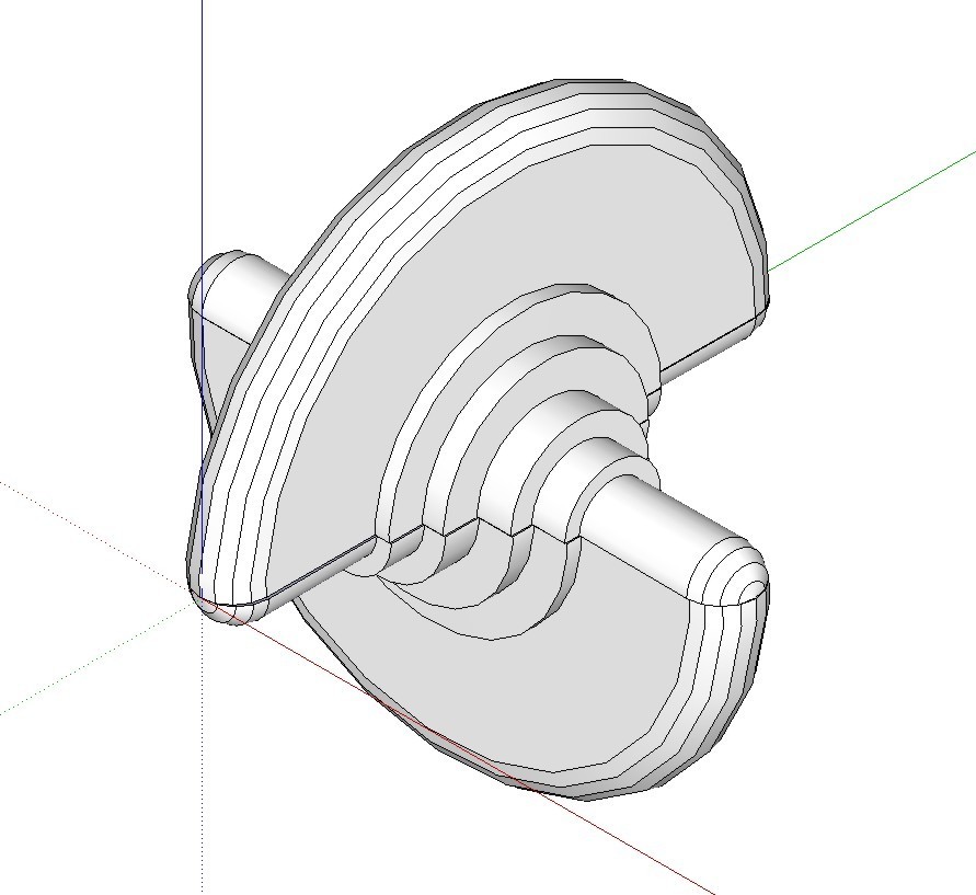 Oloid spinning top