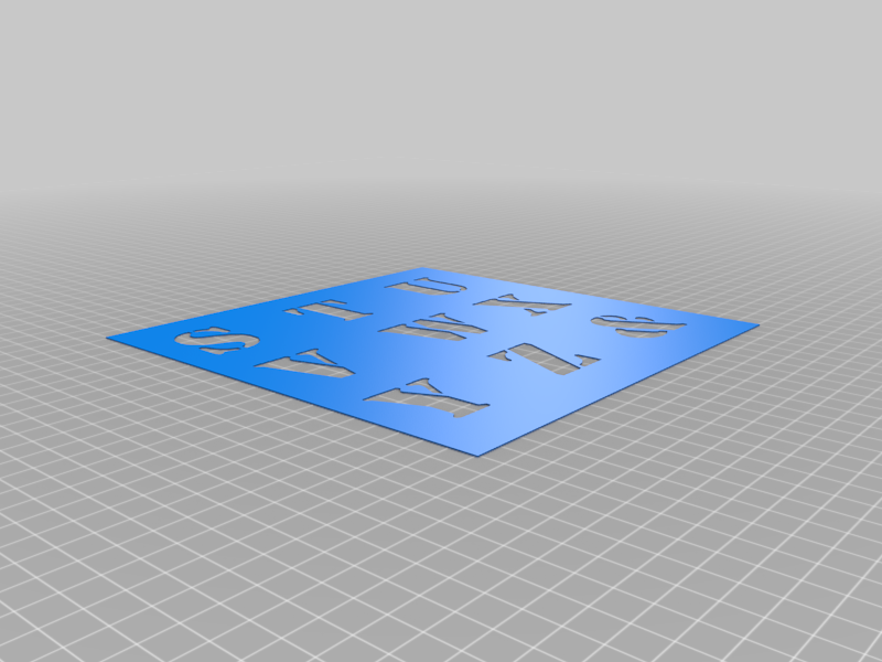 Buchstaben Schablonen / letter Template / Lackieren / Paint