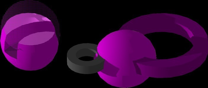 DailyEarring#96:Loop inside ball