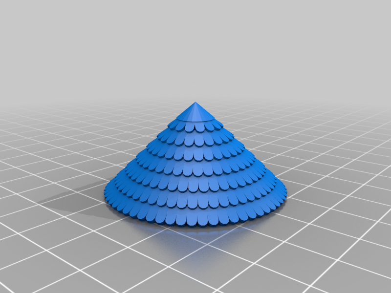Conical Shingled Roof