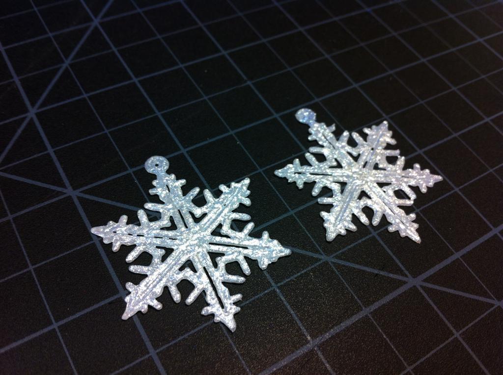p Earring #6 Snowflake