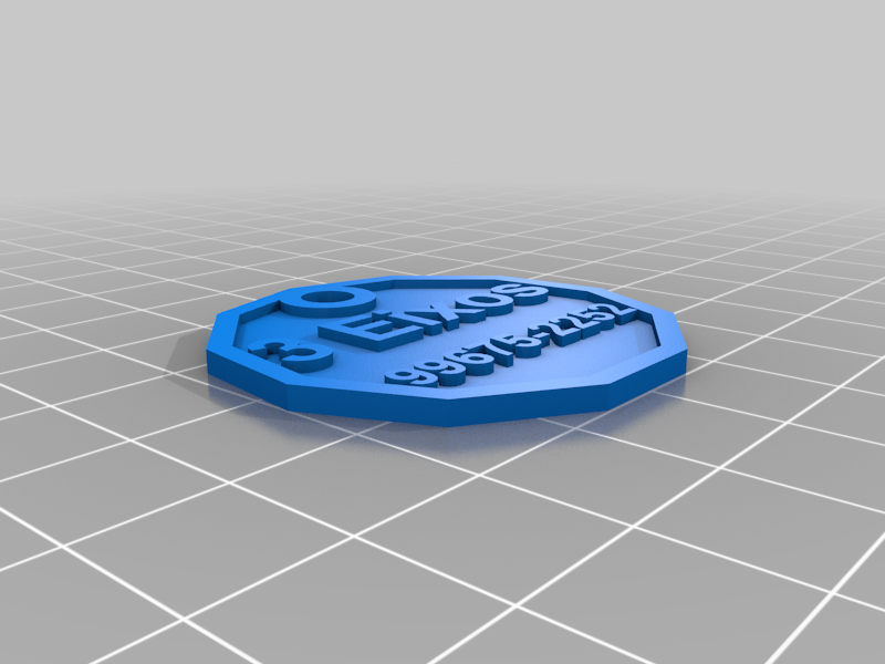 Polygon Dogtag by 3 Eixos