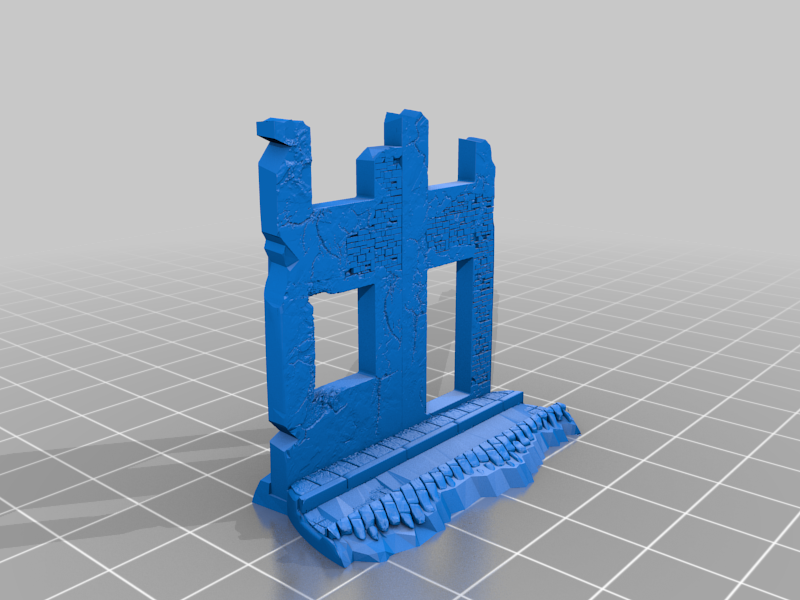 Building remnant ruins - 15mm - remix