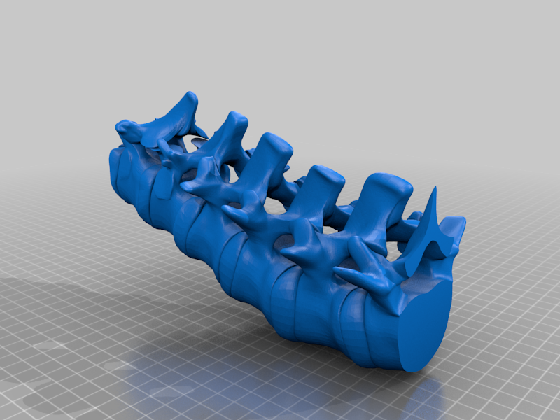 Spine splitted up for 200x200 printbeds (UM2)