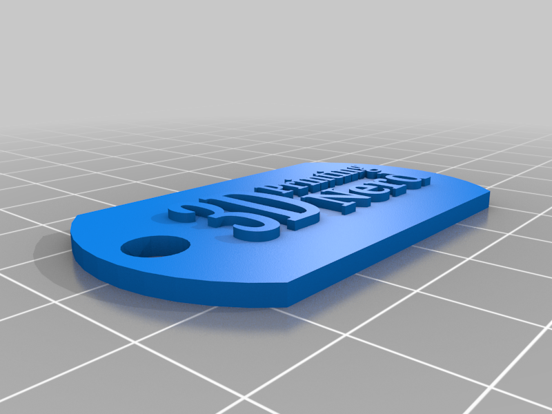 3d printing nerd dog tag