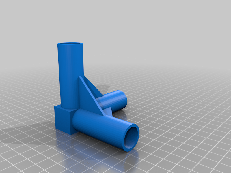 3 way connector. for 16 mm / 5/8" poles
