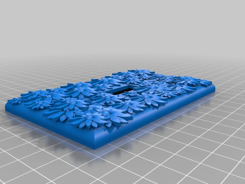 Custom Flower Light Switch Cover